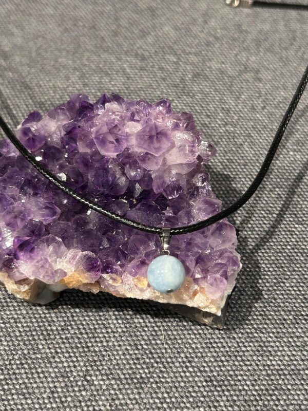 Collier "Communication" en Aigue marine – Image 2