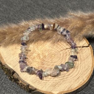 Bracelet "Concentration" en Fluorite perles chips