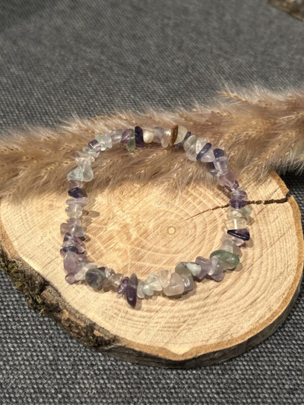 Bracelet "Concentration" en Fluorite perles chips
