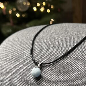 Collier "Communication" en Aigue marine