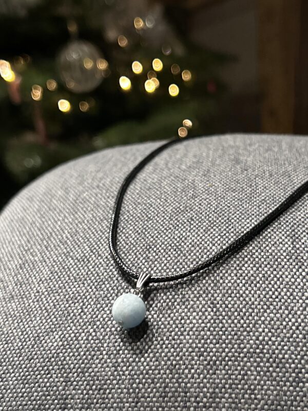 Collier "Communication" en Aigue marine