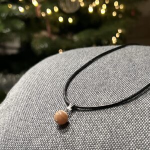 Collier "Amour" en Quartz Rose