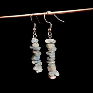 Boucles d'oreilles "Energie positive" en Larimar