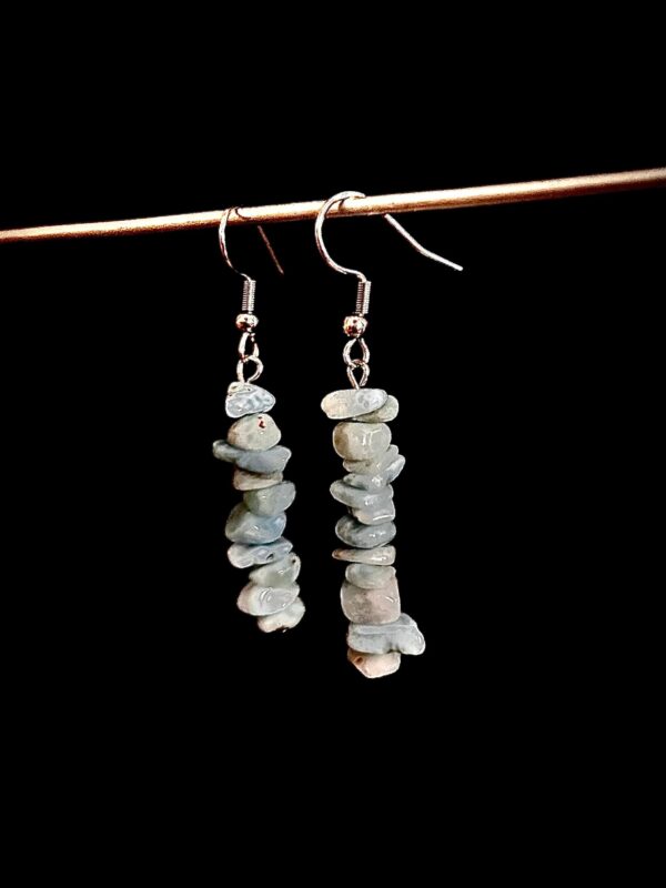 Boucles d'oreilles "Energie positive" en Larimar