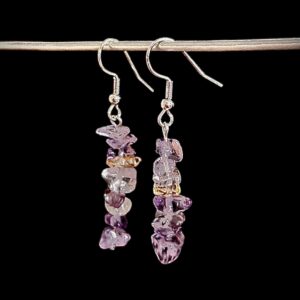 Boucles d'oreilles "Inspiration" en Amétrine