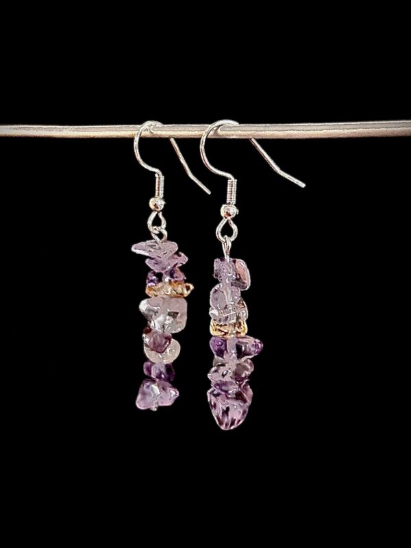 Boucles d'oreilles "Inspiration" en Amétrine
