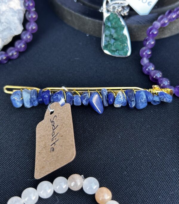 Barrette « Maîtrise de soi » en Sodalite
